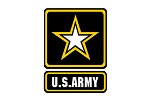 The u s army logo on a white background.