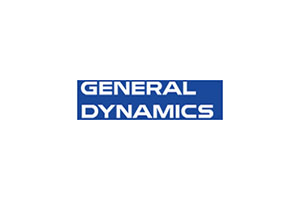 General dynamics logo on a white background.