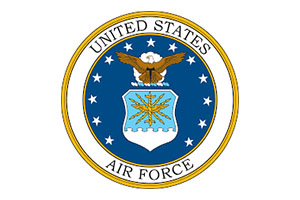 The united states air force logo.