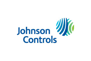 Johnson controls logo on a white background.