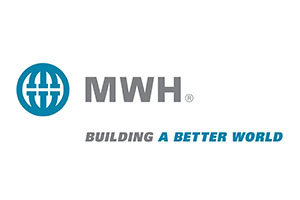 Mwh building a better world logo.