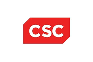 Csc logo on a white background.