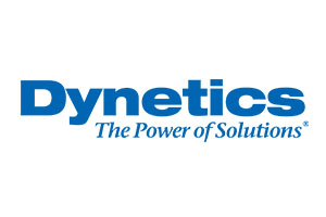 Dynetics logo on a white background.