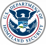 The us department of homeland security logo.