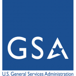 The gsa general services administration logo.