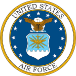 The united states air force logo.